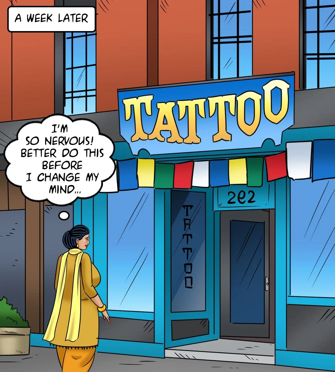 Velamma All Episodes Comics, 122 . Velamma - Episode 122 - Velamma Gets A Tattoo, page 44 of 143
