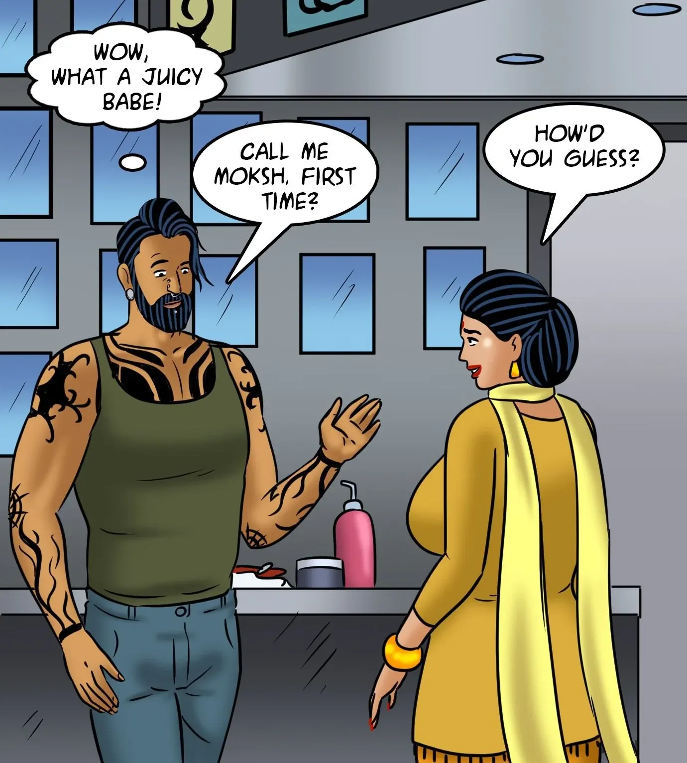 Velamma All Episodes Comics, 122 . Velamma - Episode 122 - Velamma Gets A Tattoo, page 46 of 143