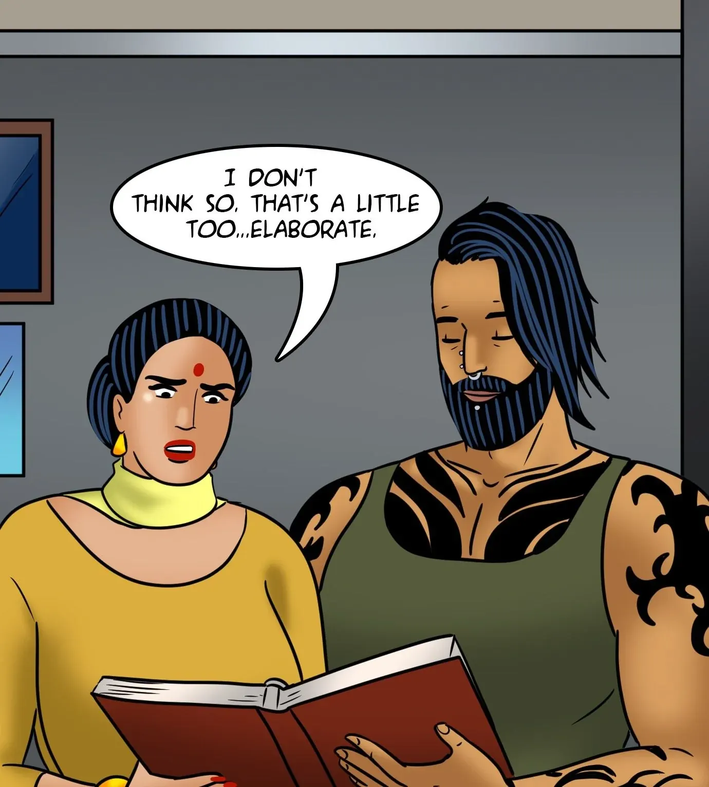 Velamma All Episodes Comics, 122 . Velamma - Episode 122 - Velamma Gets A Tattoo, page 56 of 143
