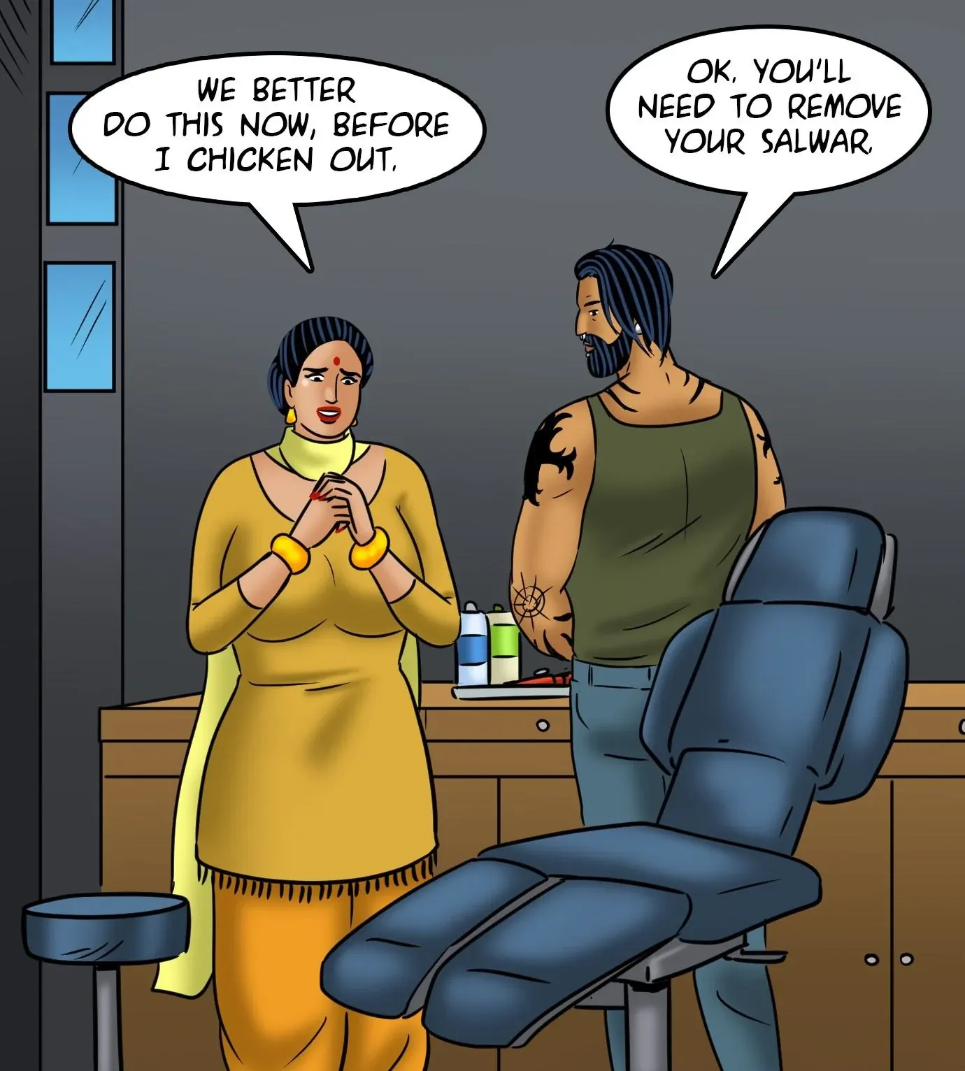 Velamma All Episodes Comics, 122 . Velamma - Episode 122 - Velamma Gets A Tattoo, page 62 of 143