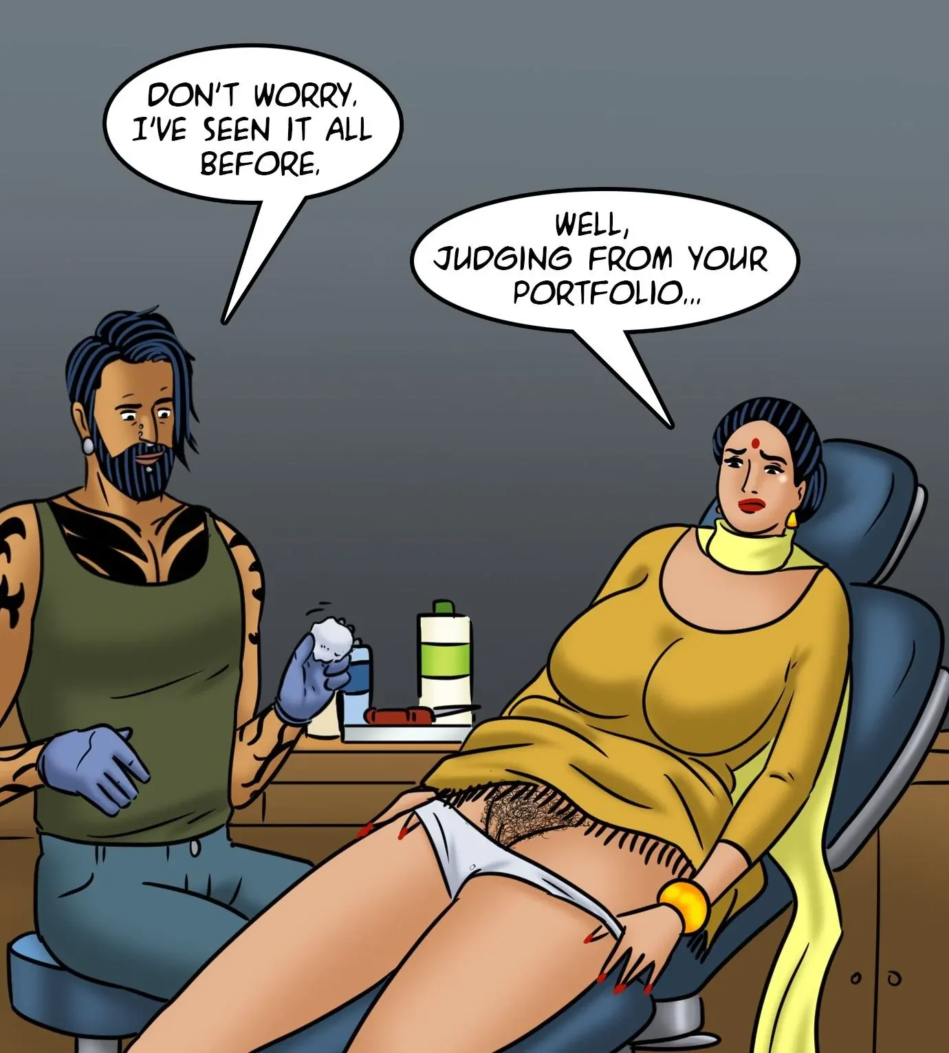 Velamma All Episodes Comics, 122 . Velamma - Episode 122 - Velamma Gets A Tattoo, page 66 of 143