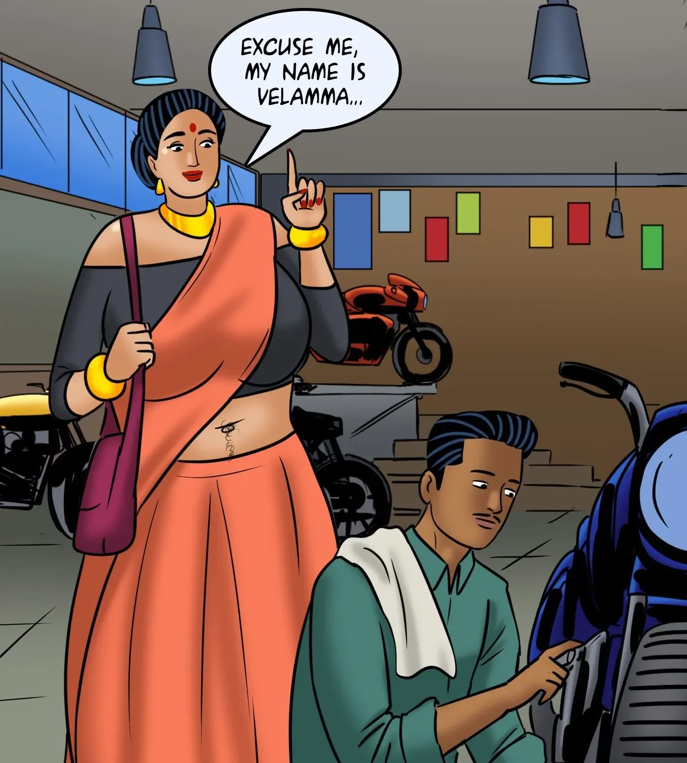 Velamma All Episodes Comics, 119 . Velamma - Episode 119 - Biker Babe, page 38 of 143