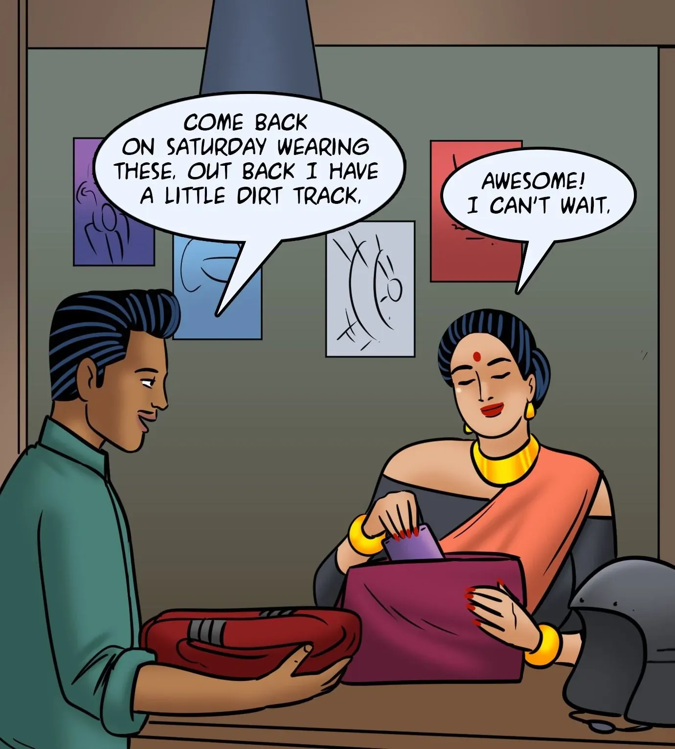 Velamma All Episodes Comics, 119 . Velamma - Episode 119 - Biker Babe, page 43 of 143