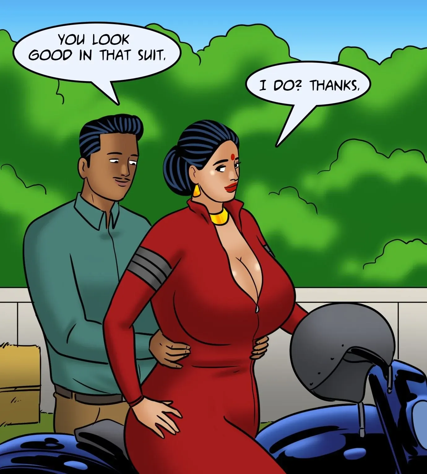 Velamma All Episodes Comics, 119 . Velamma - Episode 119 - Biker Babe, page 46 of 143