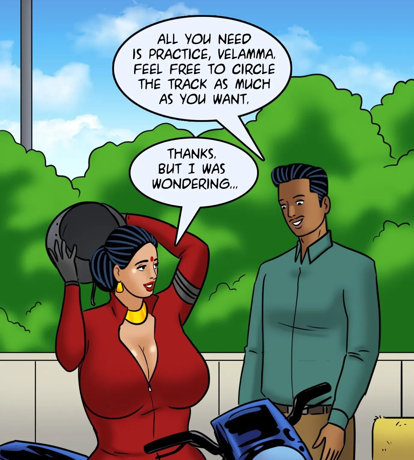 Velamma All Episodes Comics, 119 . Velamma - Episode 119 - Biker Babe, page 55 of 143