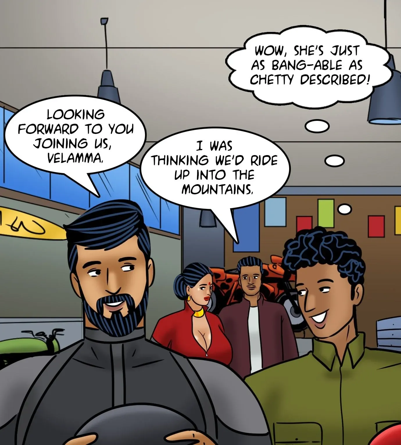 Velamma All Episodes Comics, 119 . Velamma - Episode 119 - Biker Babe, page 74 of 143