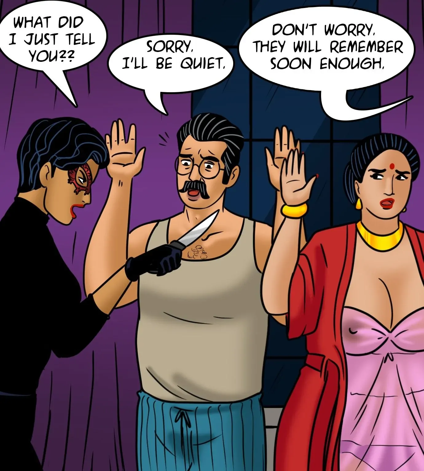 Velamma All Episodes Comics, 112 . Velamma - Episode 112 - Home Invasion, page 31 of 144