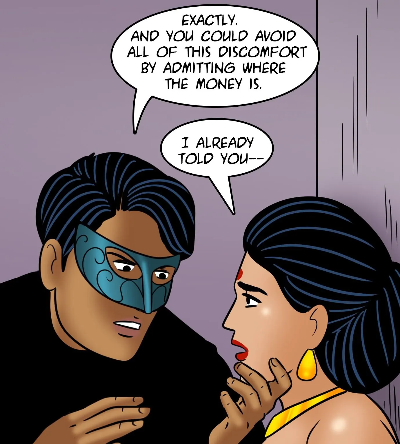 Velamma All Episodes Comics, 112 . Velamma - Episode 112 - Home Invasion, page 55 of 144
