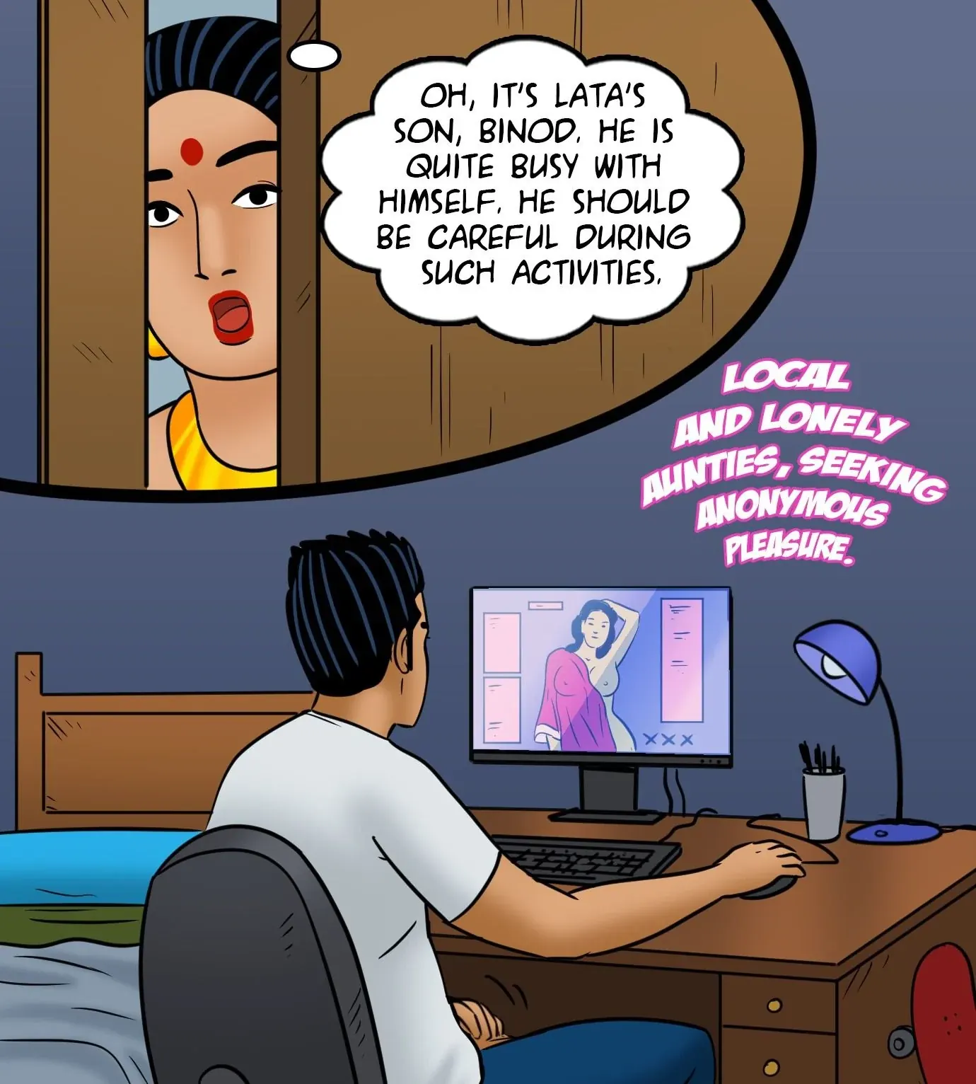 Velamma All Episodes Comics, 111 . Velamma - Episode 111 - A Tale Of Sexpectators, page 18 of 141