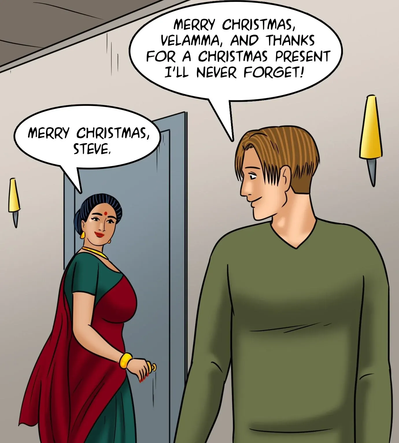 Velamma All Episodes Comics, 110 . Velamma - Episode 110 - Merry Christmas!, page 145 of 148