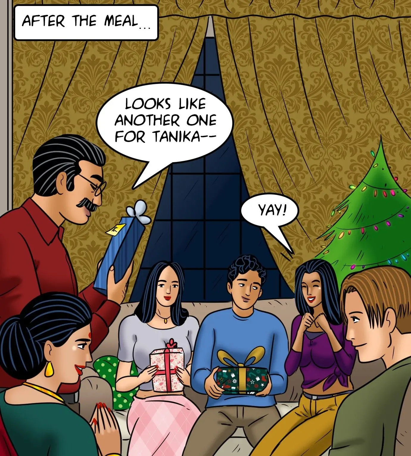 Velamma All Episodes Comics, 110 . Velamma - Episode 110 - Merry Christmas!, page 45 of 148
