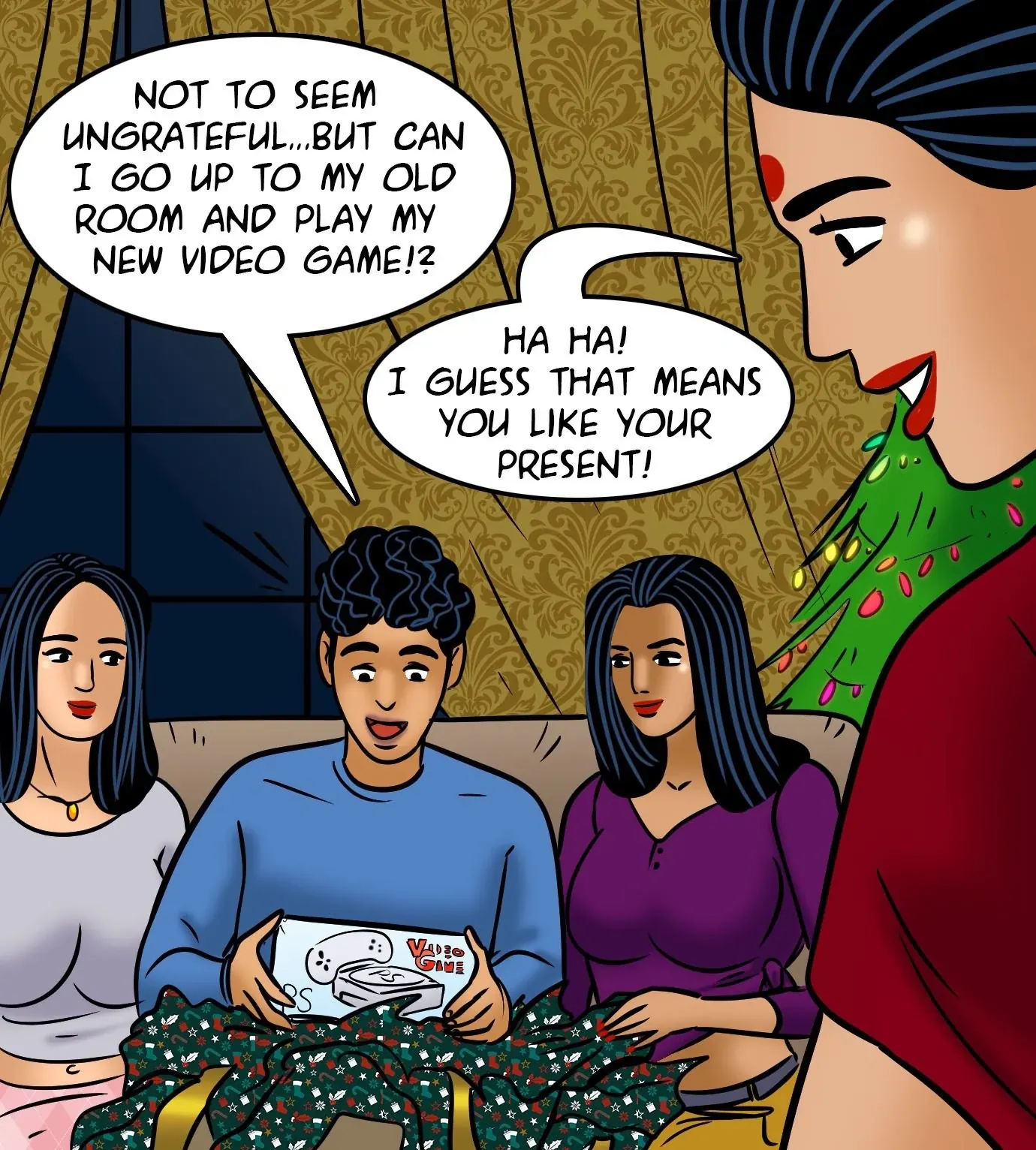 Velamma All Episodes Comics, 110 . Velamma - Episode 110 - Merry Christmas!, page 49 of 148