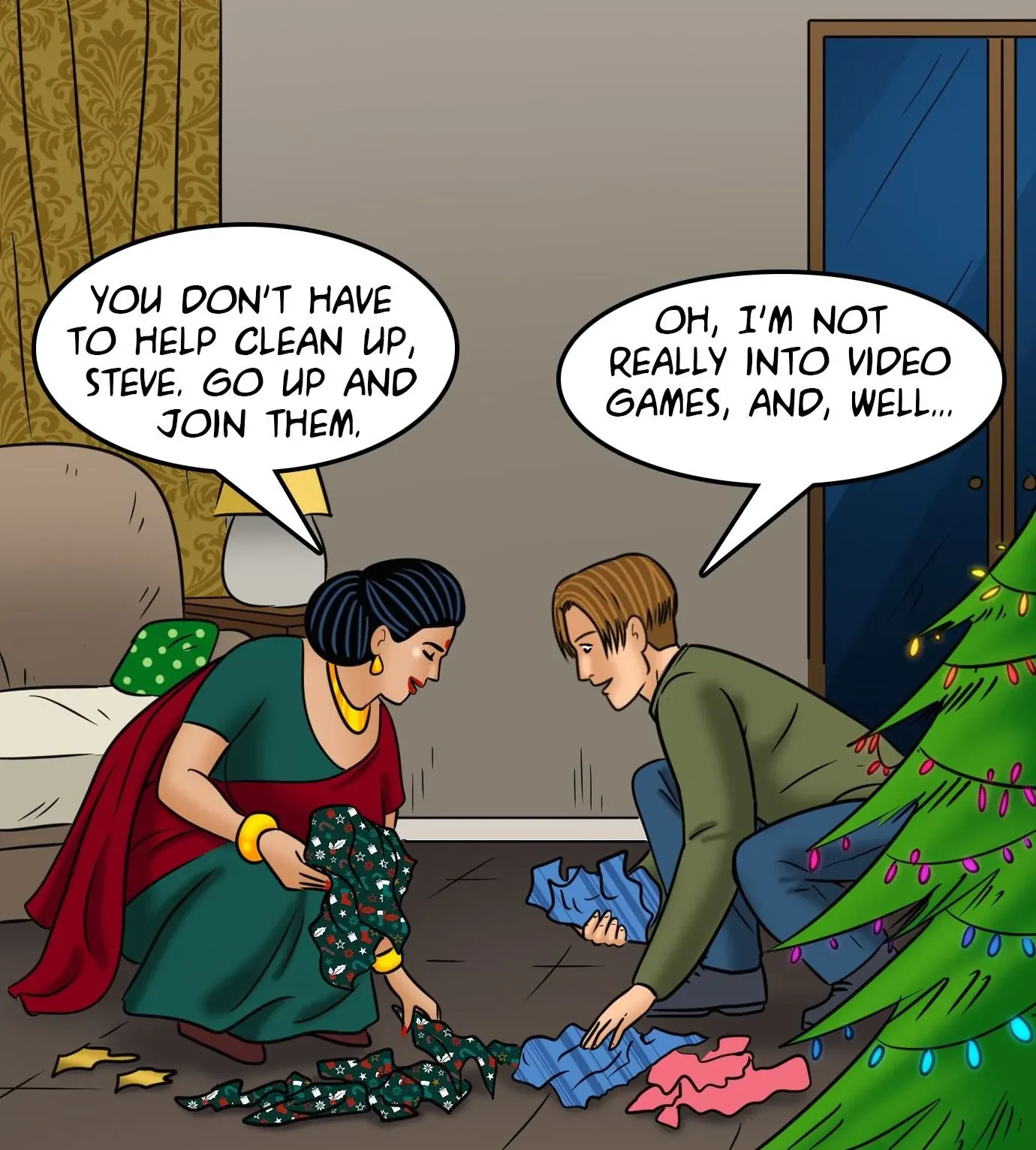 Velamma All Episodes Comics, 110 . Velamma - Episode 110 - Merry Christmas!, page 51 of 148