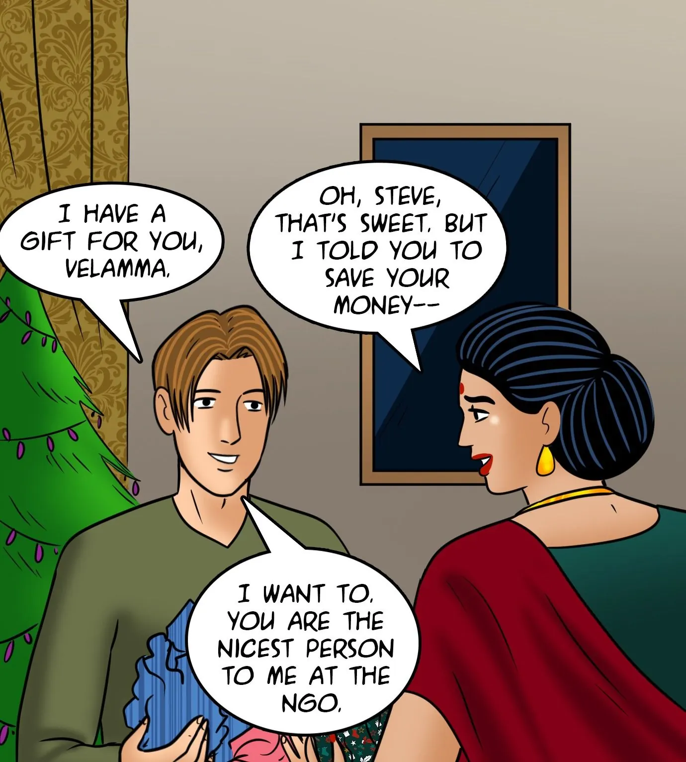 Velamma All Episodes Comics, 110 . Velamma - Episode 110 - Merry Christmas!, page 52 of 148