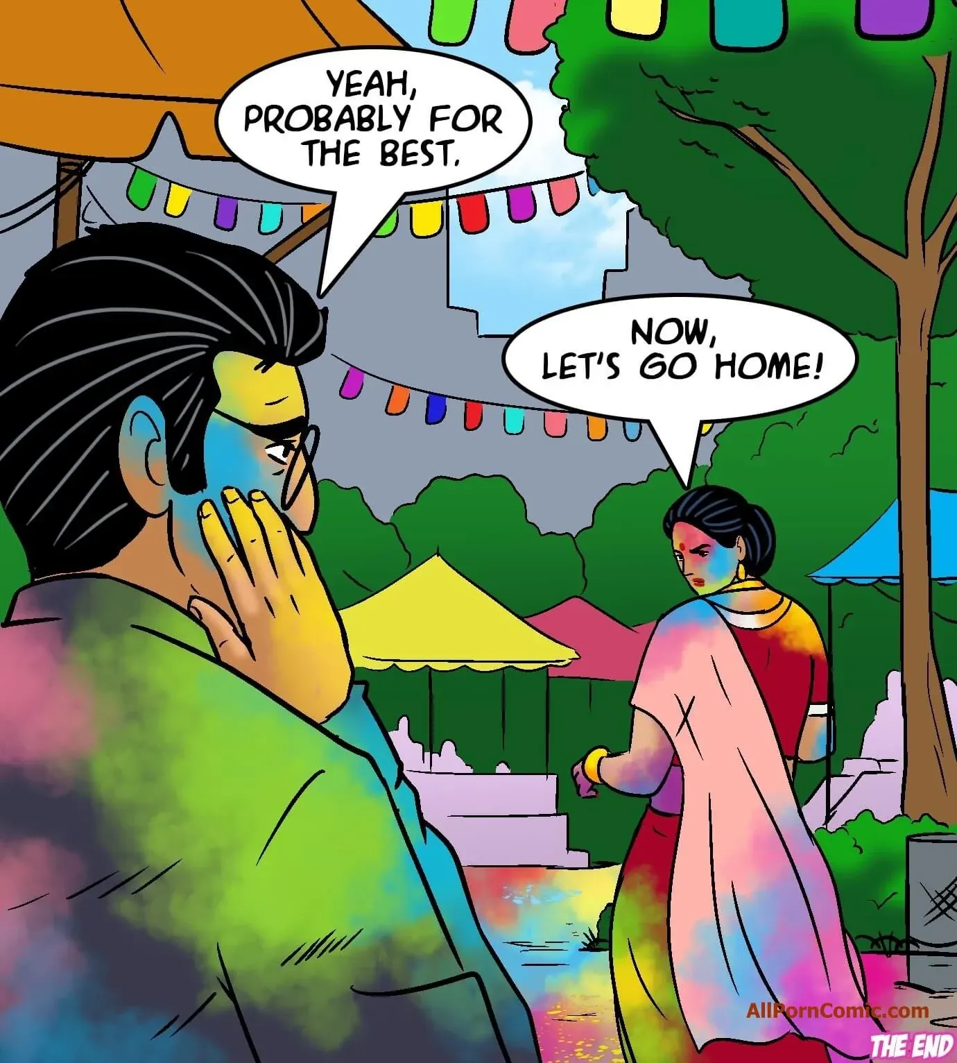 Velamma All Episodes Comics, 102 . Velamma - Episode 102 - Bhaang-ed Up, page 142 of 142