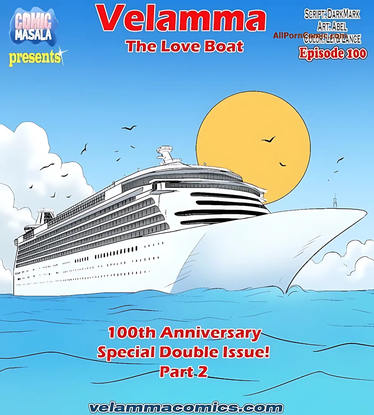 Velamma All Episodes Comics, 100.2 . Velamma - Episode 100 - Part 2 - The Love Boat, page 1 of 72