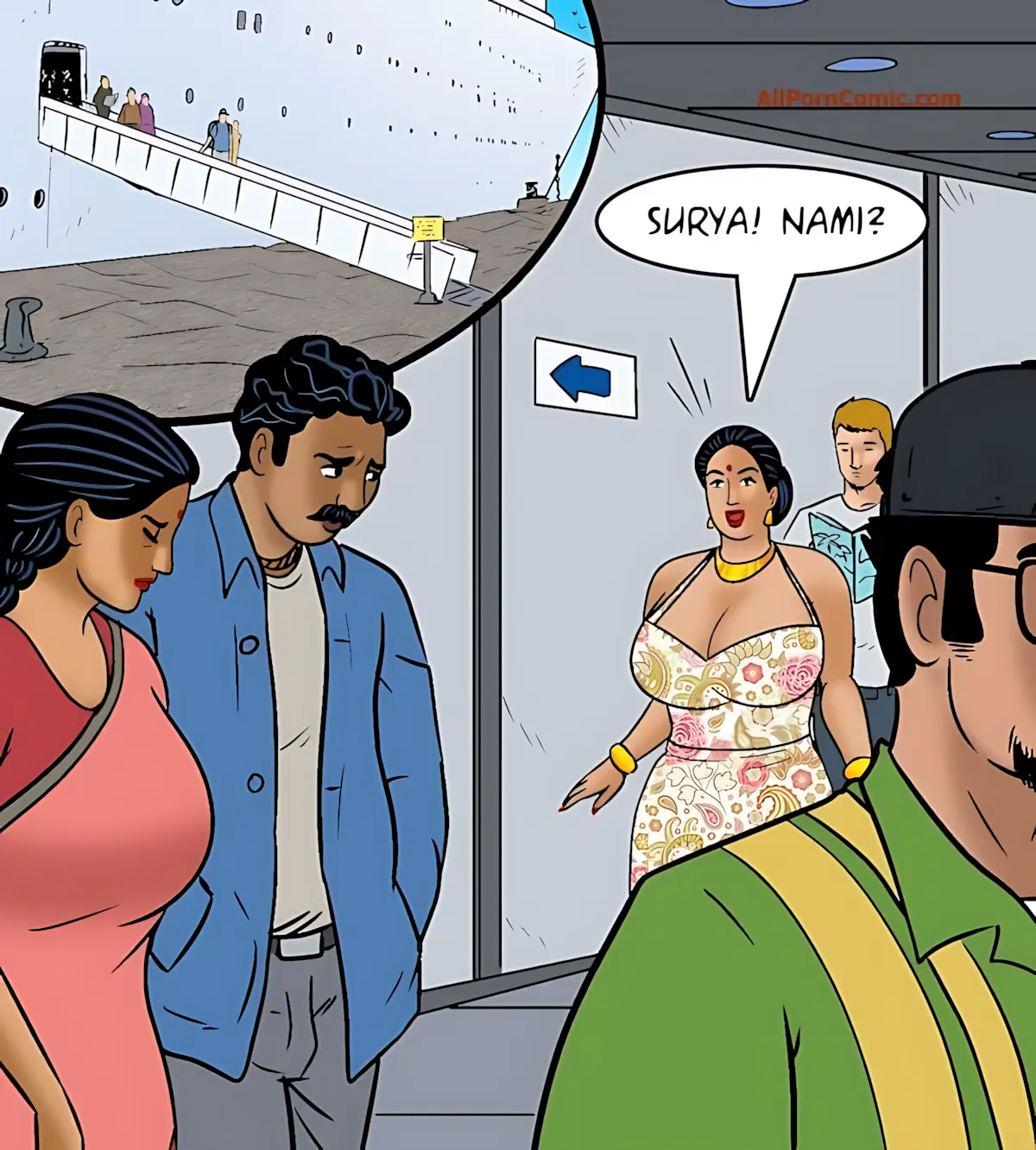 Velamma All Episodes Comics, 100.2 . Velamma - Episode 100 - Part 2 - The Love Boat, page 17 of 72