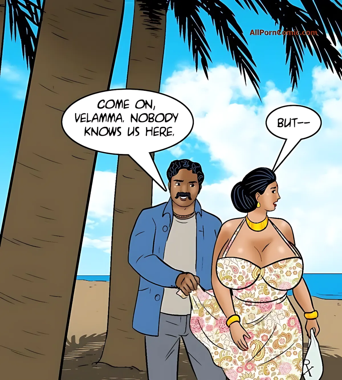 Velamma All Episodes Comics, 100.2 . Velamma - Episode 100 - Part 2 - The Love Boat, page 35 of 72