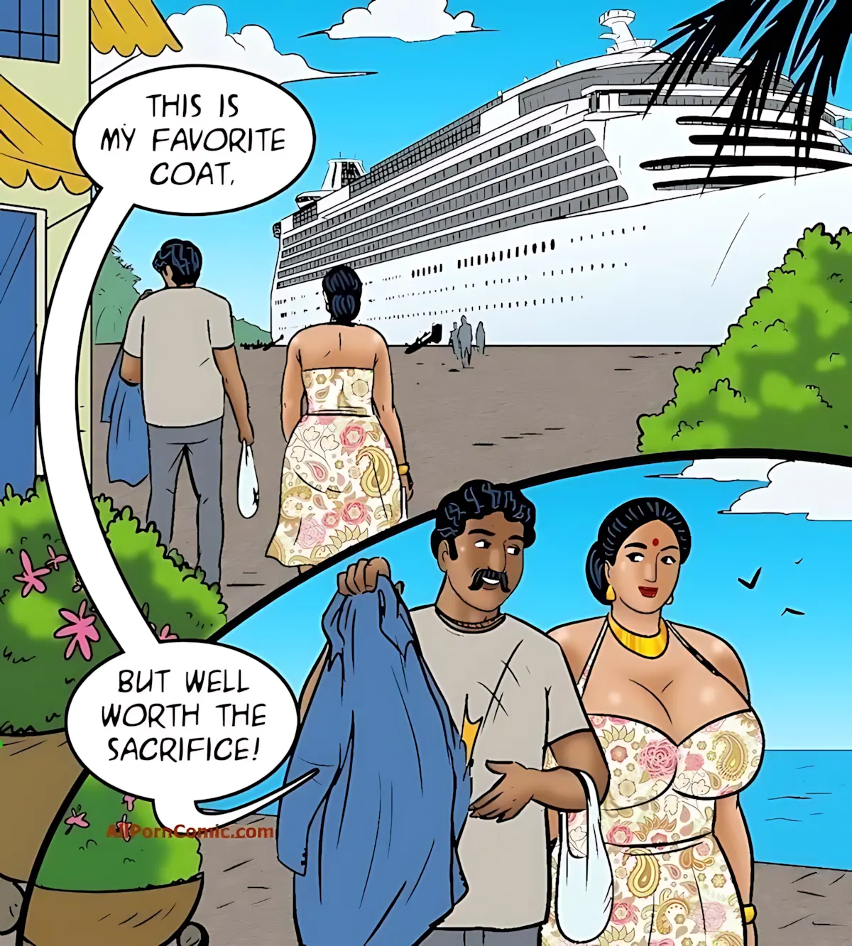 Velamma All Episodes Comics, 100.2 . Velamma - Episode 100 - Part 2 - The Love Boat, page 52 of 72