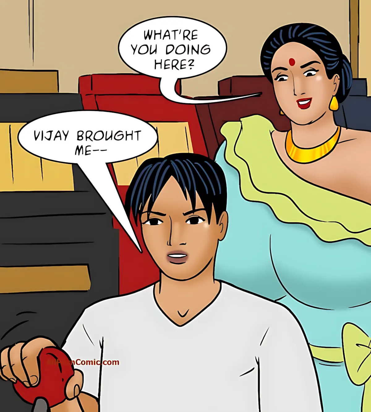 Velamma All Episodes Comics, 100.2 . Velamma - Episode 100 - Part 2 - The Love Boat, page 55 of 72
