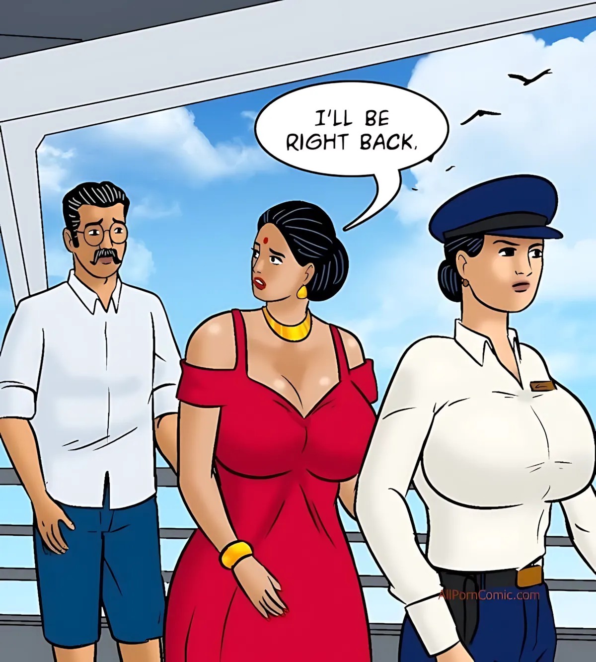 Velamma All Episodes Comics, 100.1 . Velamma - Episode 100 - Part 1 - The Love Boat, page 42 of 141