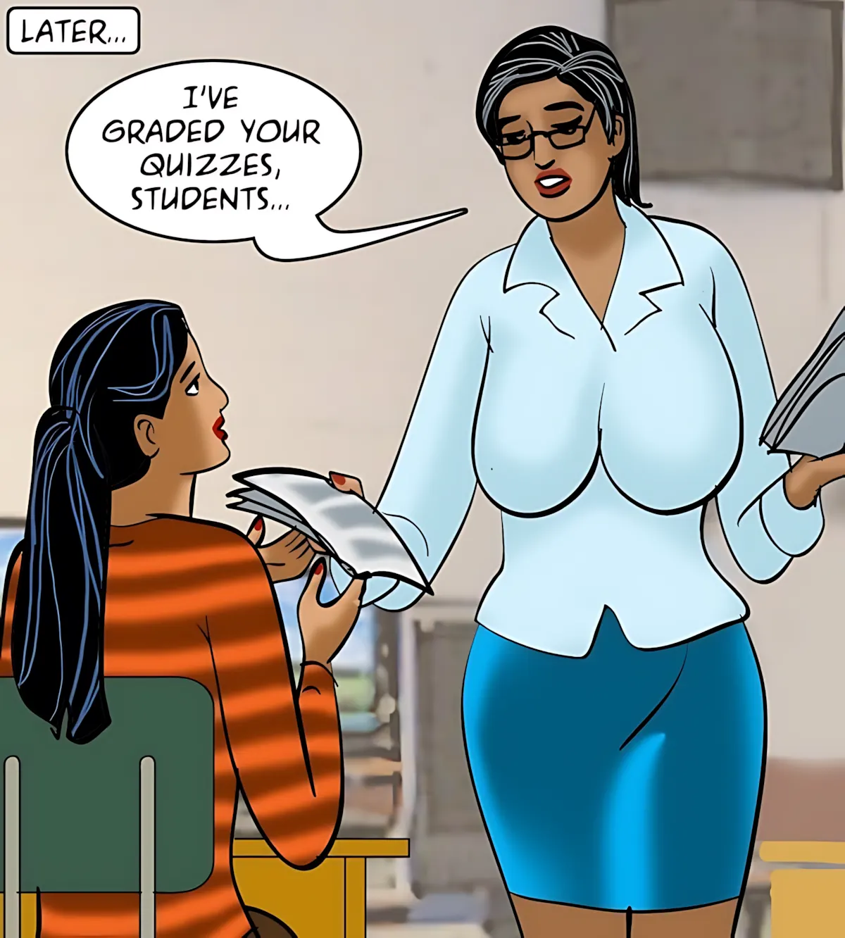 Velamma All Episodes Comics, 87 . Velamma - Episode 87 - The Interview, page 18 of 147
