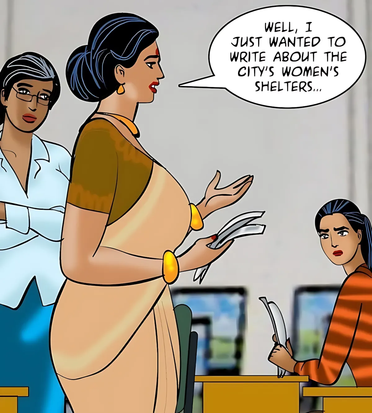 Velamma All Episodes Comics, 87 . Velamma - Episode 87 - The Interview, page 22 of 147