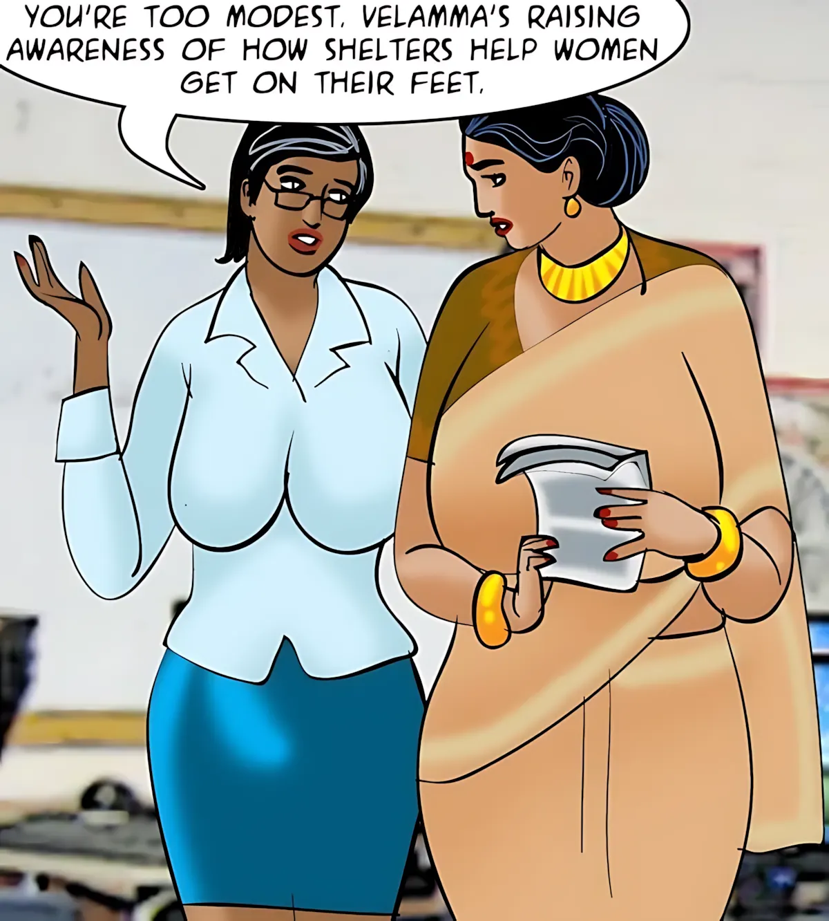 Velamma All Episodes Comics, 87 . Velamma - Episode 87 - The Interview, page 24 of 147