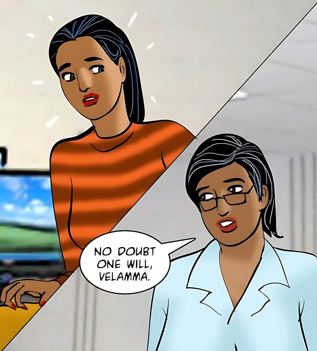 Velamma All Episodes Comics, 87 . Velamma - Episode 87 - The Interview, page 26 of 147