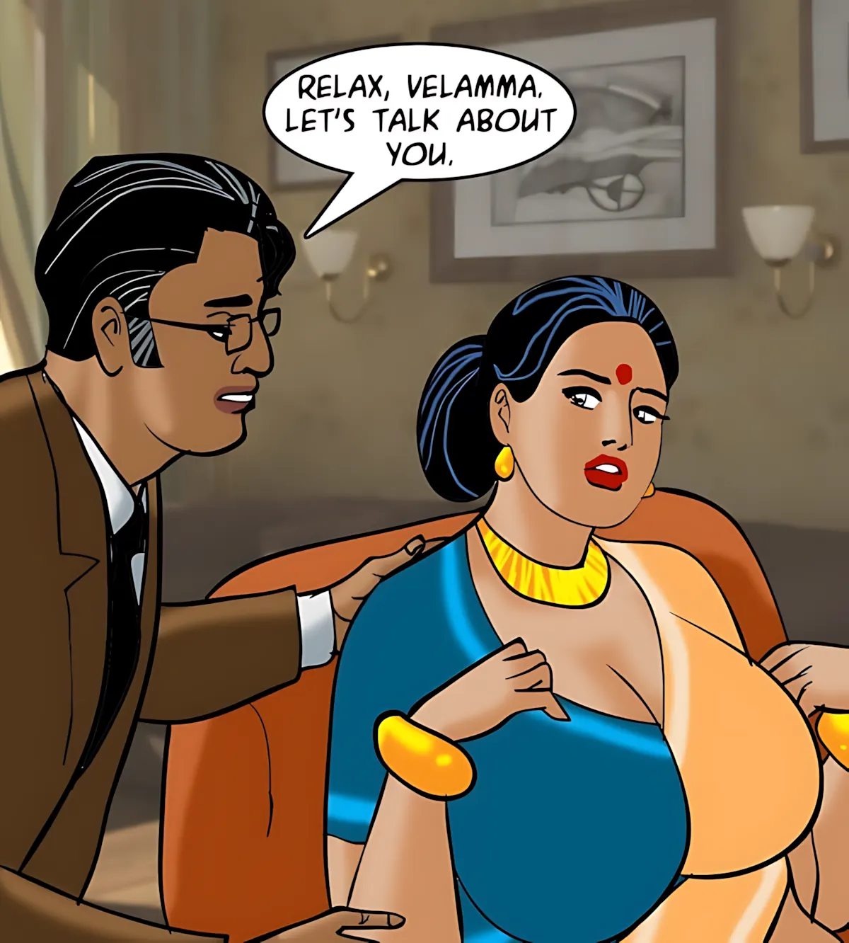Velamma All Episodes Comics, 84 . Velamma - Episode 84 - A Touch Of Therapy, page 105 of 154