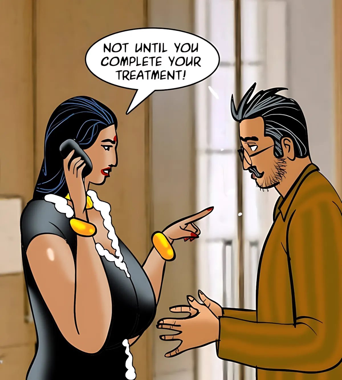 Velamma All Episodes Comics, 84 . Velamma - Episode 84 - A Touch Of Therapy, page 55 of 154
