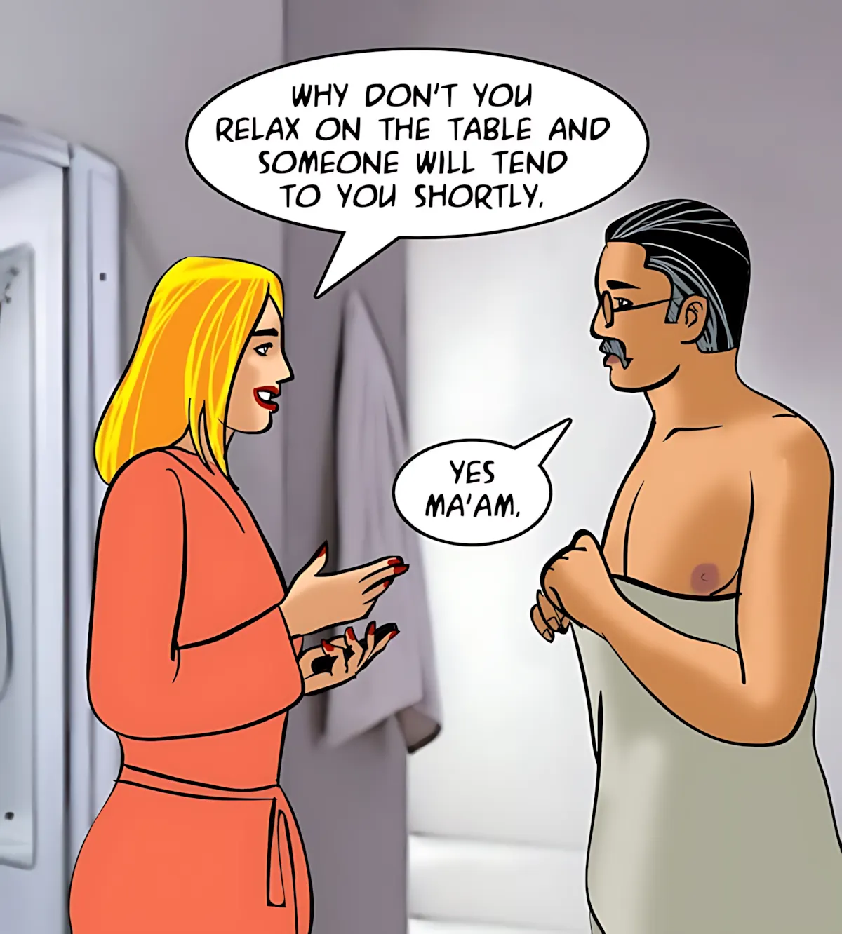 Velamma All Episodes Comics, 83 . Velamma - Episode 83 - Spa Day, page 57 of 152