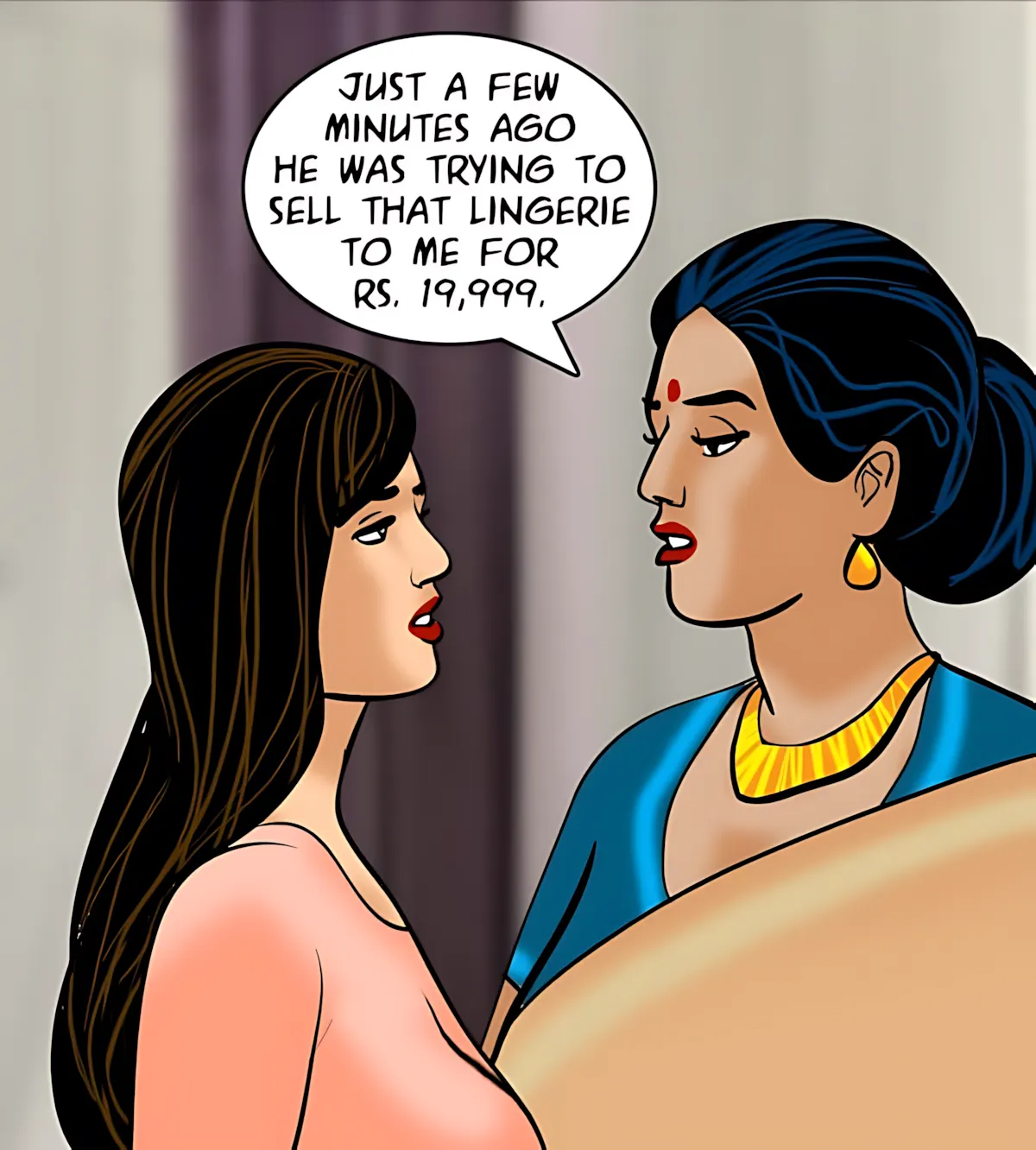 Velamma All Episodes Comics, 81 . Velamma - Episode 81 - The Salesman's Offer, page 48 of 206