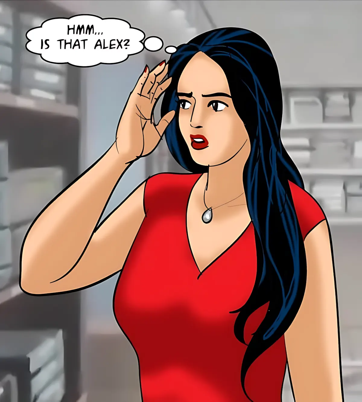Velamma All Episodes Comics, 81 . Velamma - Episode 81 - The Salesman's Offer, page 7 of 206