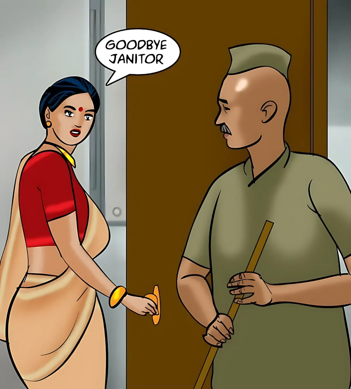 Velamma All Episodes Comics, 80 . Velamma - Episode 80 - The Janitor's Job, page 175 of 184
