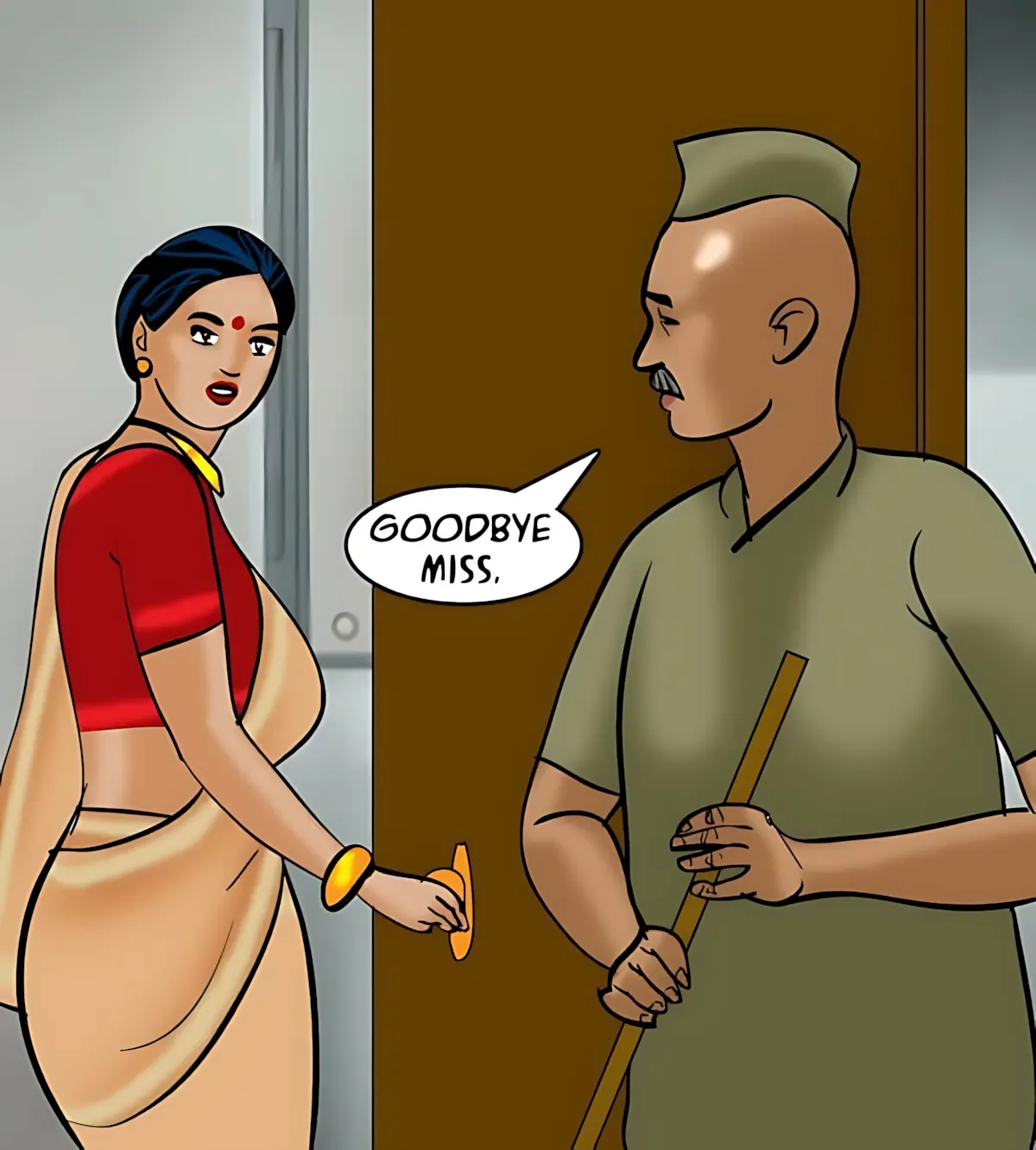 Velamma All Episodes Comics, 80 . Velamma - Episode 80 - The Janitor's Job, page 176 of 184