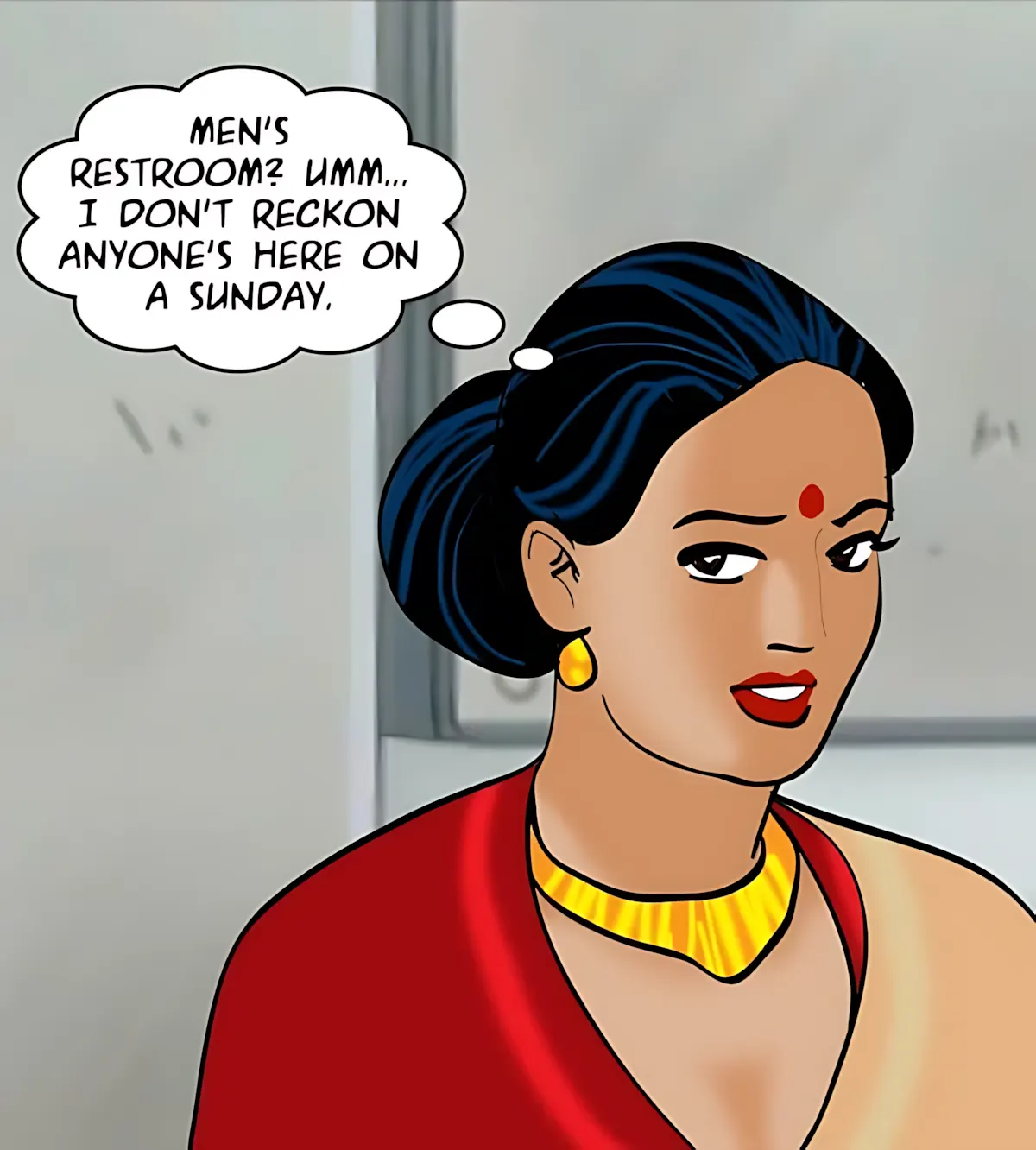 Velamma All Episodes Comics, 80 . Velamma - Episode 80 - The Janitor's Job, page 23 of 184