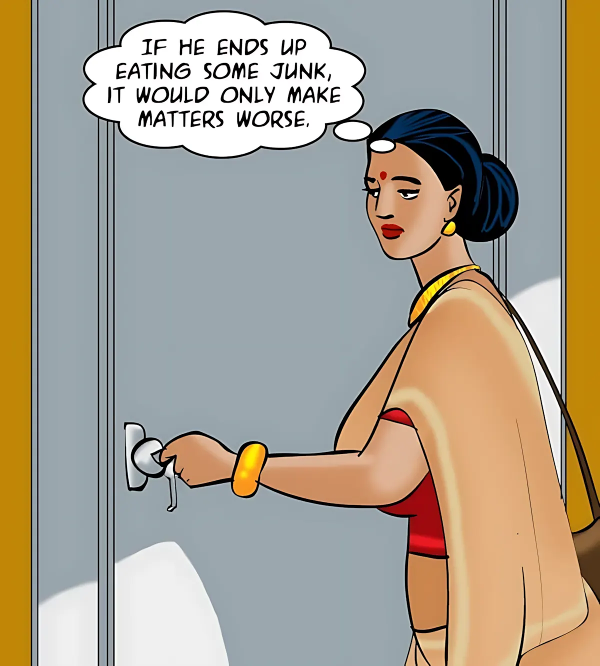 Velamma All Episodes Comics, 80 . Velamma - Episode 80 - The Janitor's Job, page 5 of 184