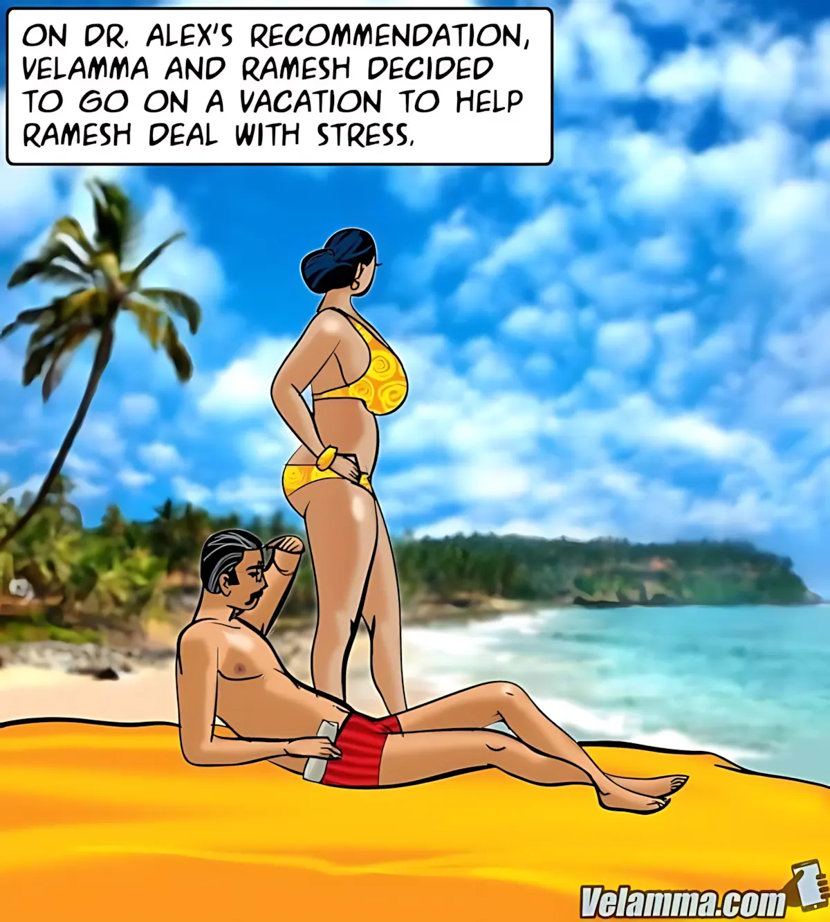 Velamma All Episodes Comics, 76 . Velamma - Episode 76 - A Chilling Ride, page 2 of 172