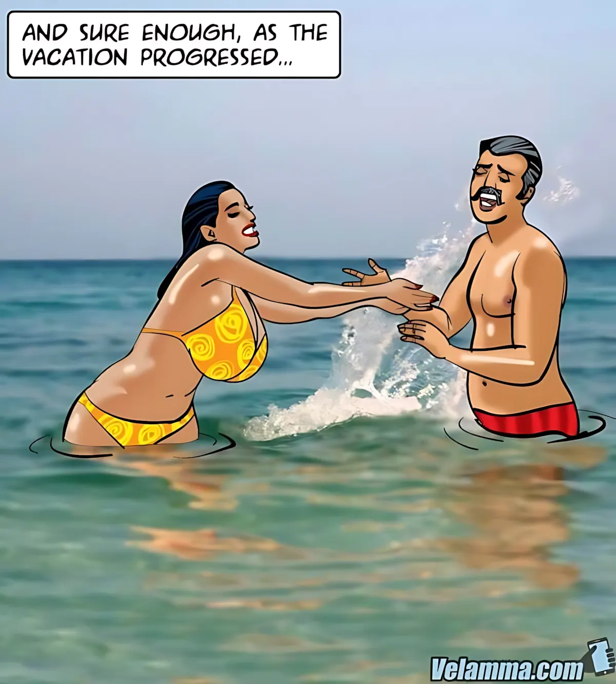 Velamma All Episodes Comics, 76 . Velamma - Episode 76 - A Chilling Ride, page 3 of 172
