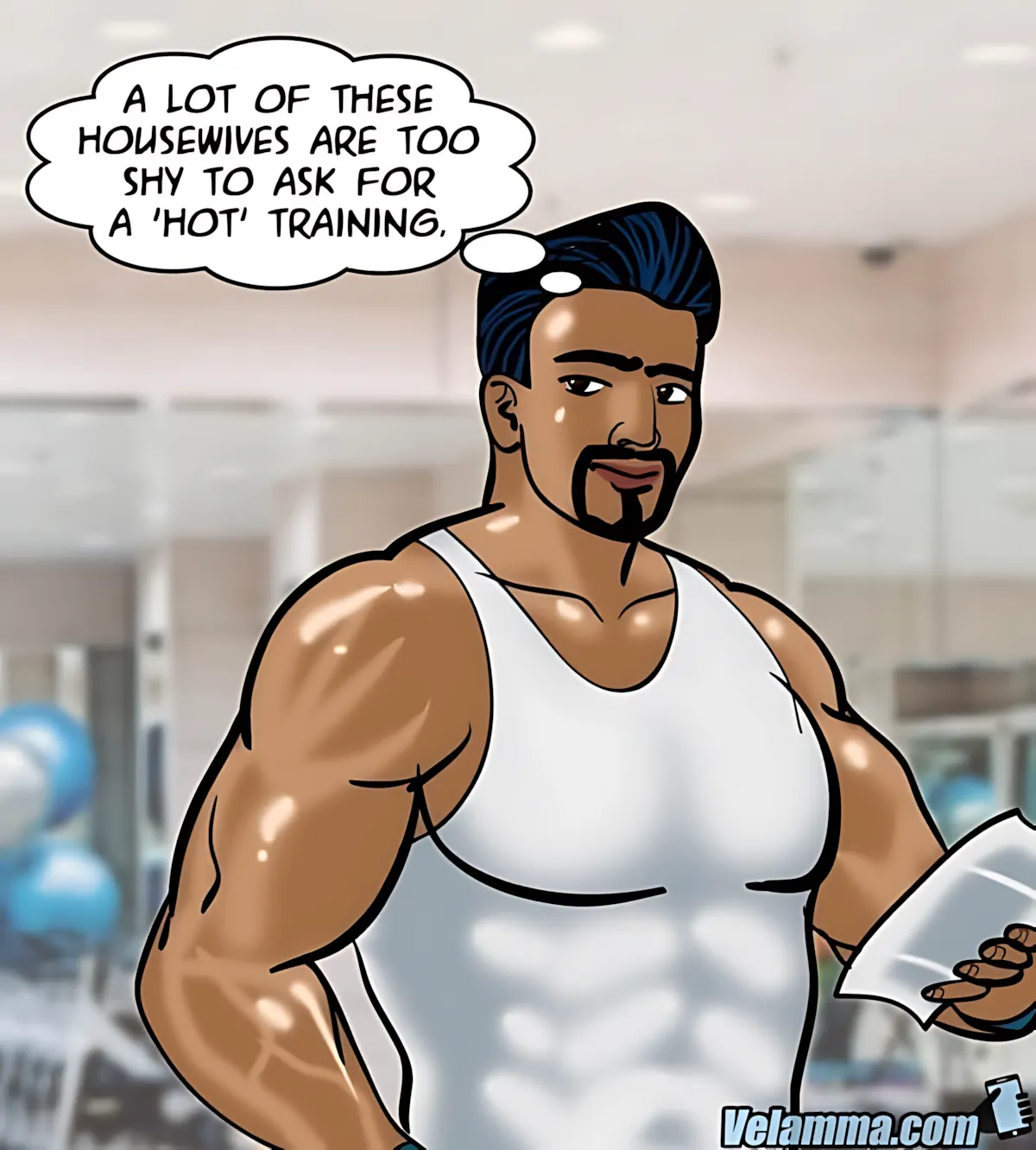 Velamma All Episodes Comics, 75 . Velamma - Episode 75 - Sexercise, page 104 of 171