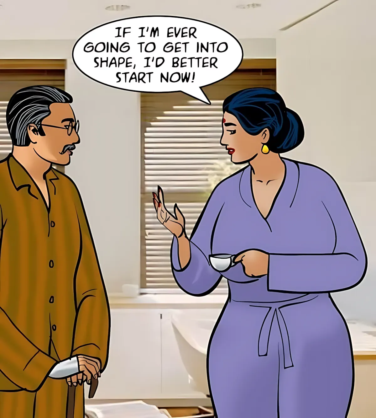 Velamma All Episodes Comics, 75 . Velamma - Episode 75 - Sexercise, page 16 of 171