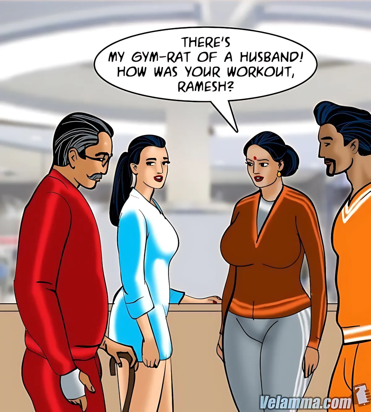 Velamma All Episodes Comics, 75 . Velamma - Episode 75 - Sexercise, page 167 of 171