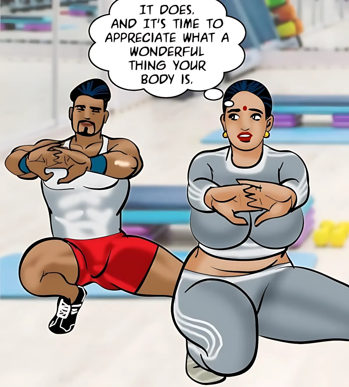 Velamma All Episodes Comics, 75 . Velamma - Episode 75 - Sexercise, page 74 of 171