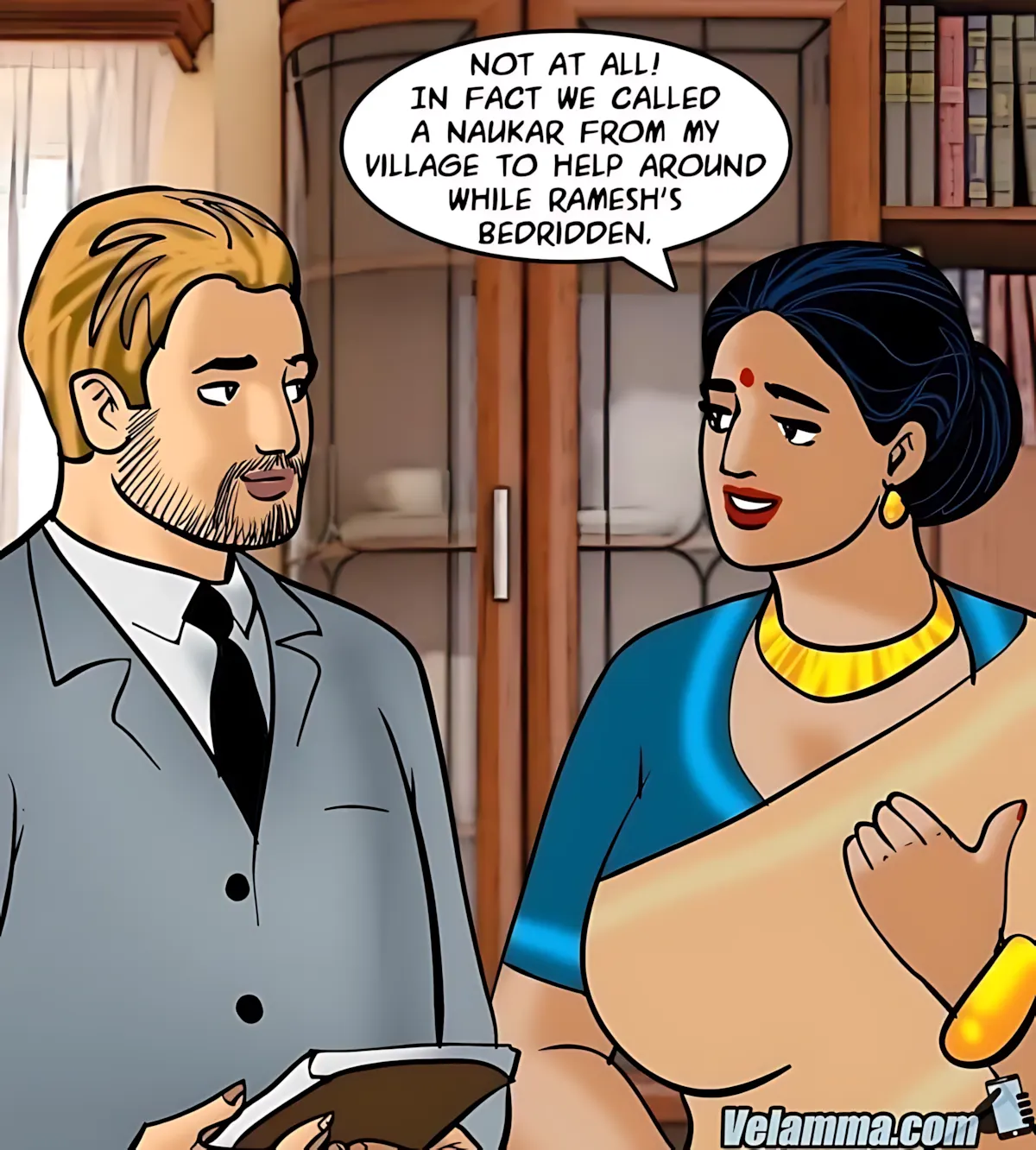 Velamma All Episodes Comics, 72 . Velamma - Episode 72 - The Naughty Naukar, page 16 of 179