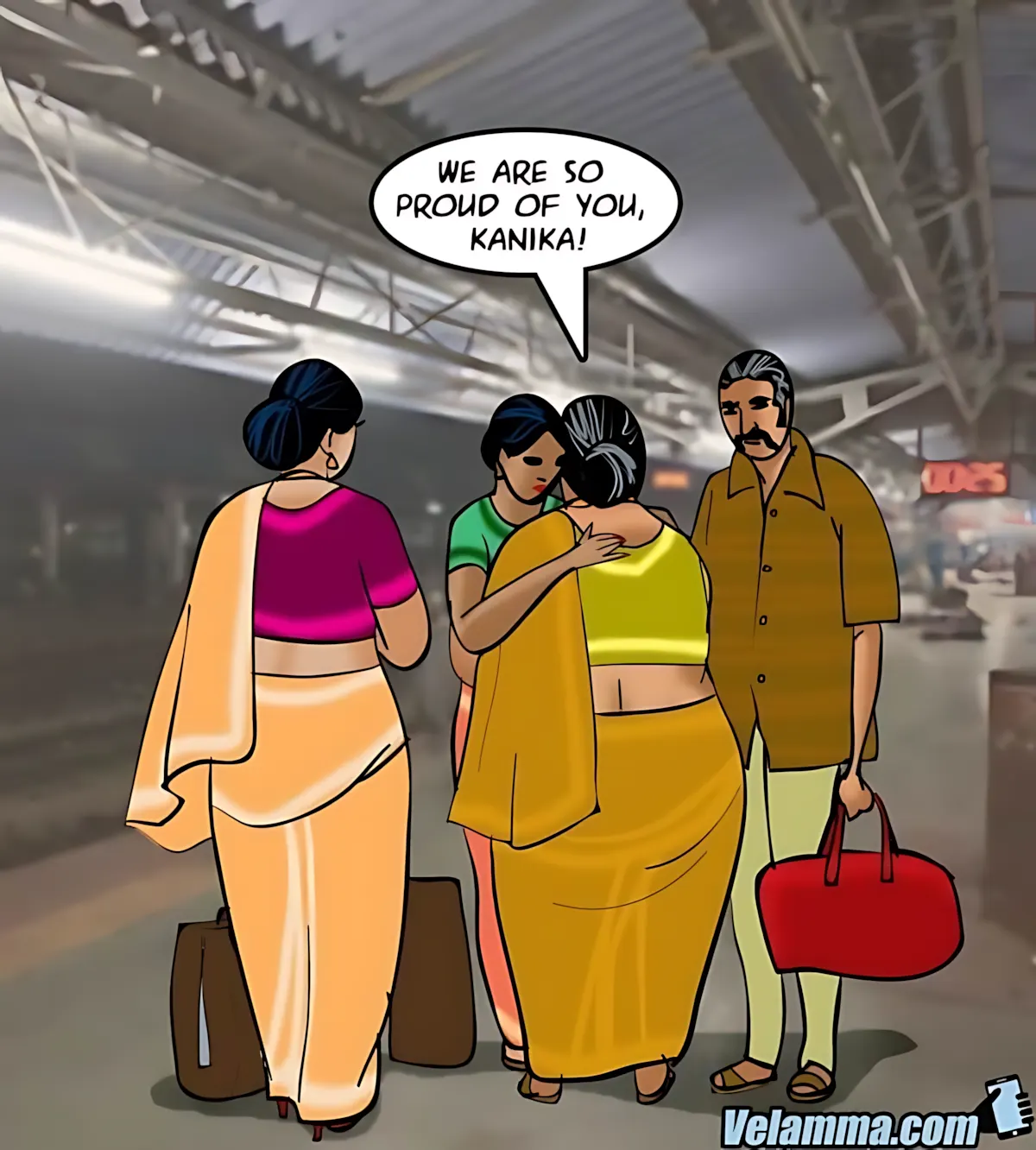 Velamma All Episodes Comics, 68 . Velamma - Episode 68 - Running A Train On Velamma, page 2 of 173