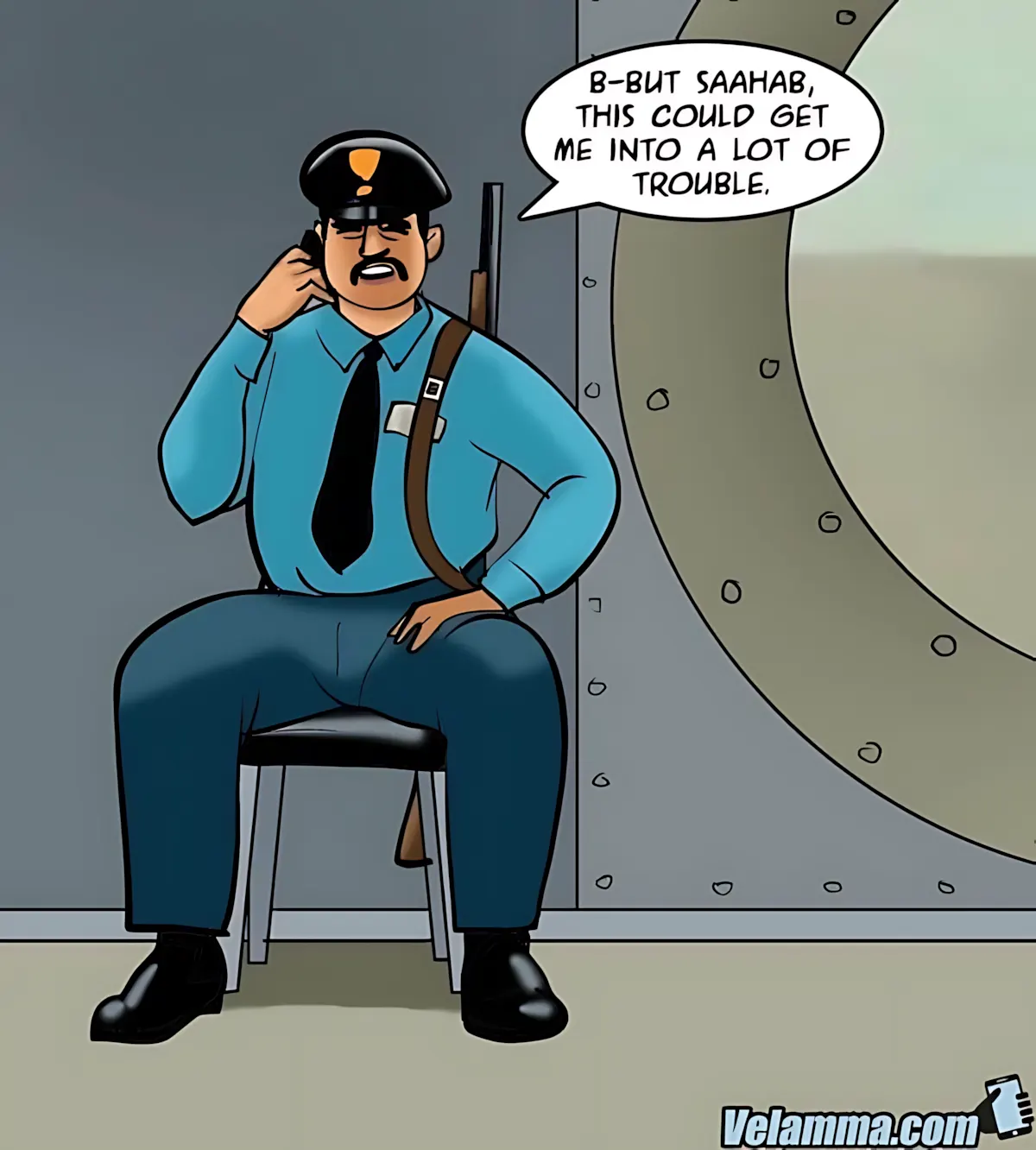 Velamma All Episodes Comics, 65 . Velamma - Episode 65 - Trapped In A Bank Vault, page 17 of 206