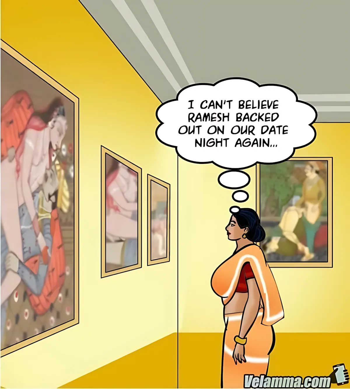 Velamma All Episodes Comics, 62 . Velamma - Episode 62 - A Piece Of Art, page 2 of 182