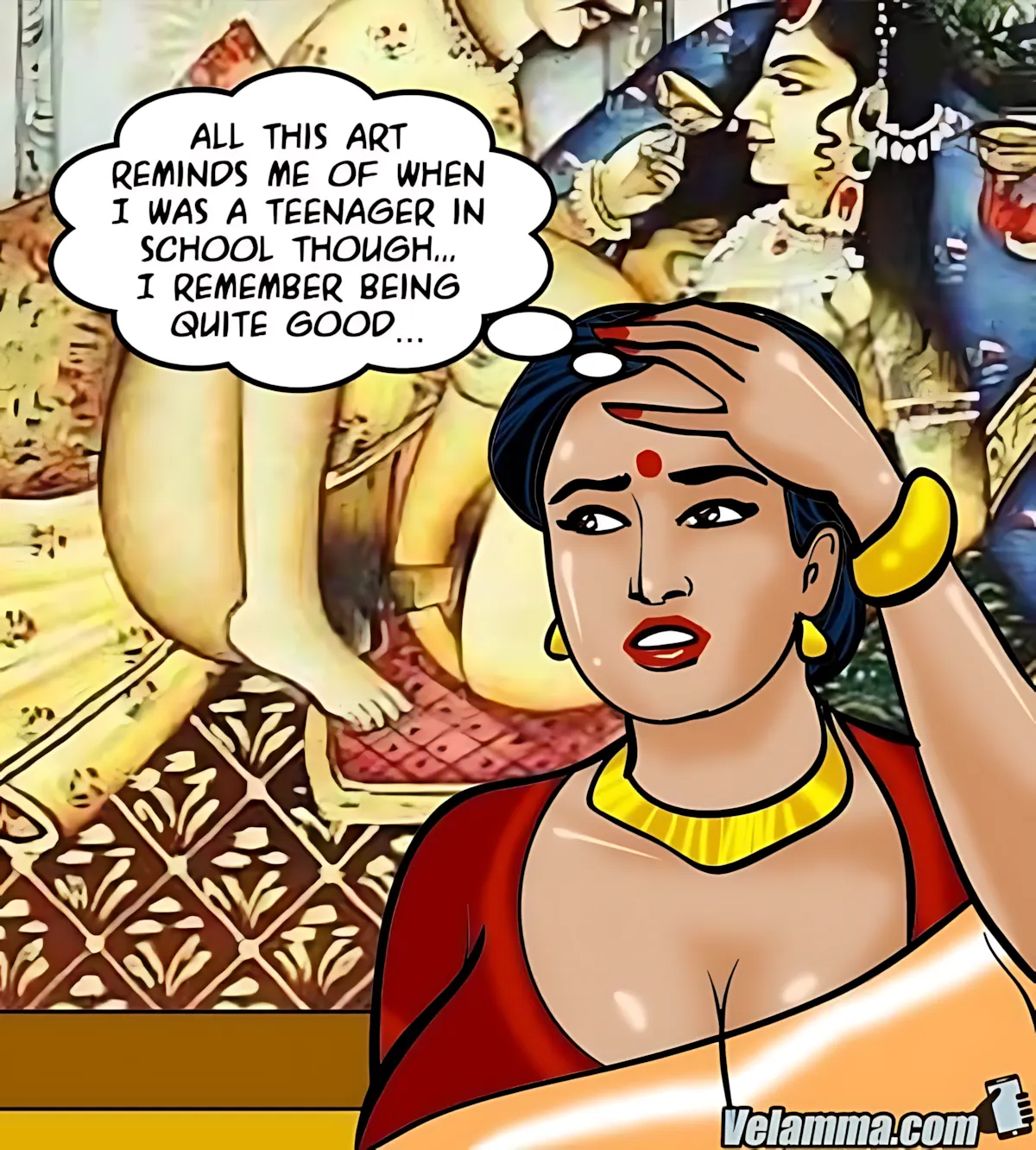 Velamma All Episodes Comics, 62 . Velamma - Episode 62 - A Piece Of Art, page 13 of 182