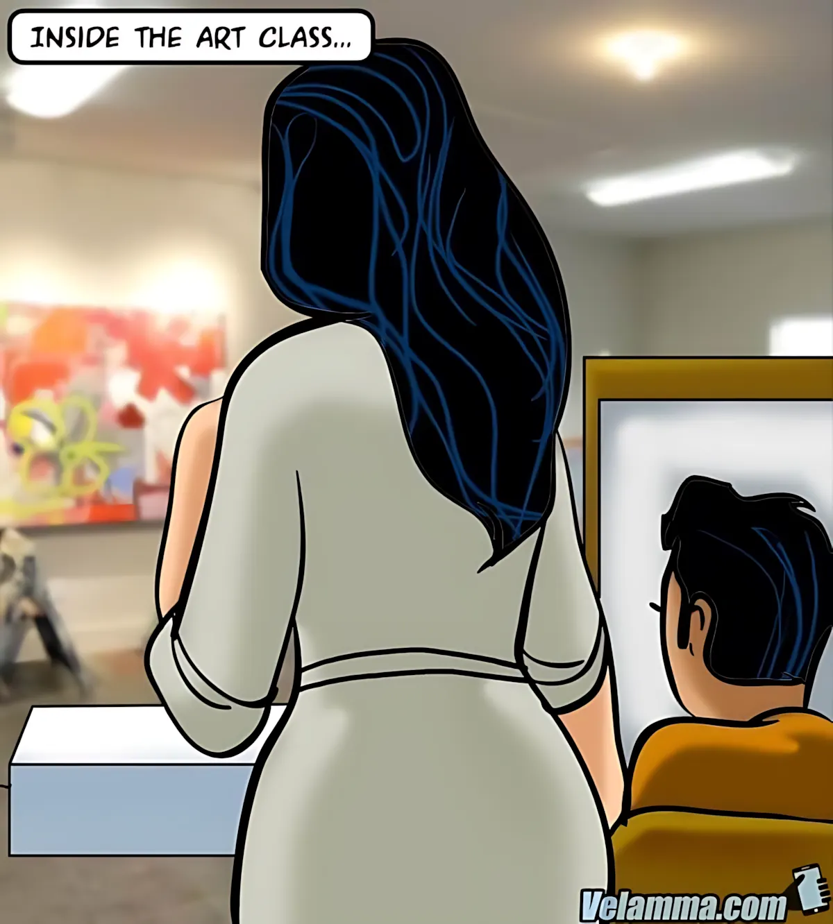 Velamma All Episodes Comics, 62 . Velamma - Episode 62 - A Piece Of Art, page 43 of 182